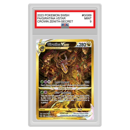 Pokemon - Sword & Shield - Crown Zenith - Giratina VSTAR - GG69/GG70 (PSA 9 Graded Slab)